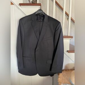 Men's Black Suit Jacket - Classic Single-Breasted Blazer and trousers
